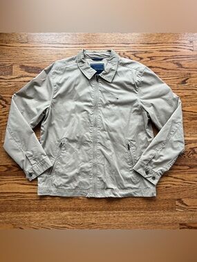 Tommy Hilfiger Men's Light Khaki Zip Shirt Jacket